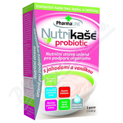 Nutrikaše probiotic s jah.a vanilkou 180g(3x60g)