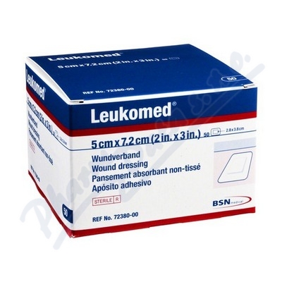 Leukomed 5x7.2cm 50ks netkané krytí s polštářkem