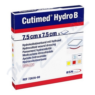 Cutimed Hydro B 7.5x7.5cm hydrokoloidní krytí 5ks