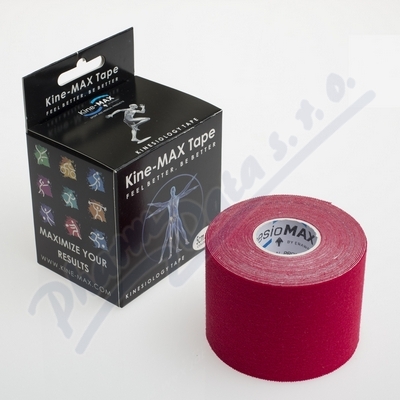 KineMAX Classic kinesiology tape červ. 5cmx5m