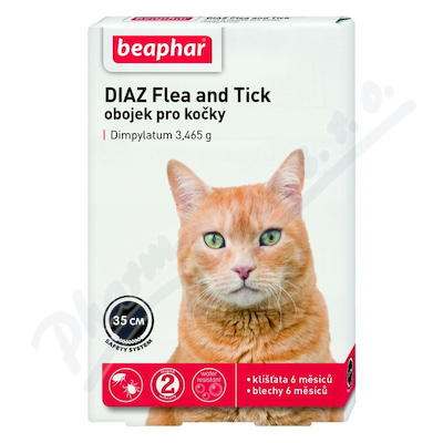 DIAZ Flea and Tick 3.465g obojek pro kočky 35cm