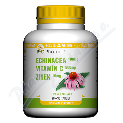 Echinacea 100mg+Vit.C 500mg+Zinek10mg tbl.90+30