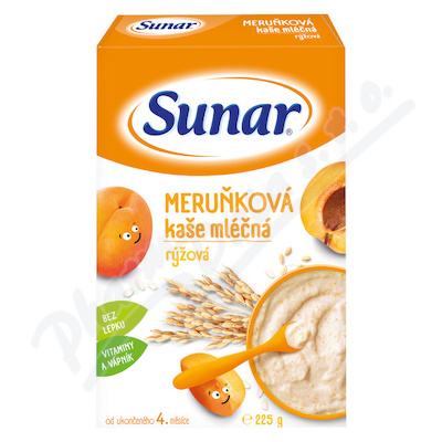 Sunar mléčná kaše meruňková 225g