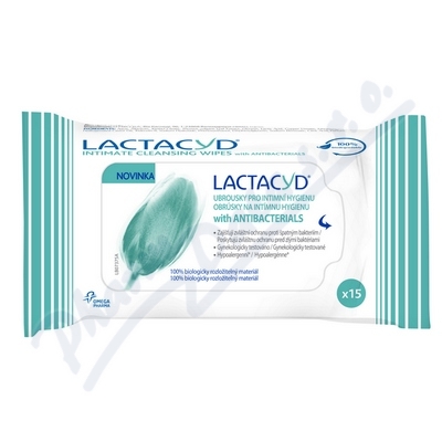 Lactacyd ubrousky with antibacterials 15ks