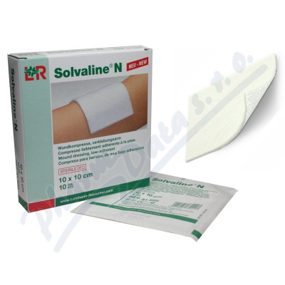 Komprese Solvaline N spec.savá steril.10x10cm 10ks