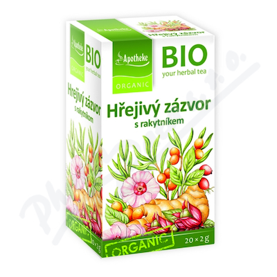 Apotheke BIO Hřejivý zázvor s rakytníkem 20x2g