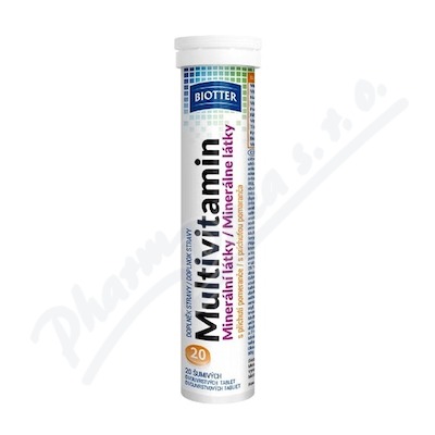 Biotter Multivitamin minerální látky šum.tbl.20