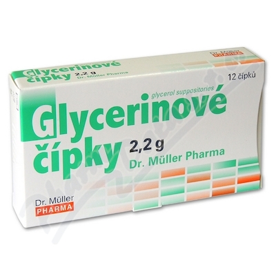Glycerinové čípky 12x2.2g Dr.Müller