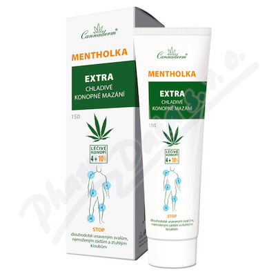 Cannaderm Mentholka EXTRA chladivé mazání 150ml