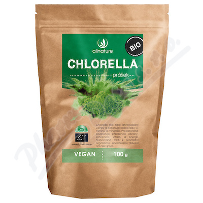 Allnature Chlorella prášek BIO 100g