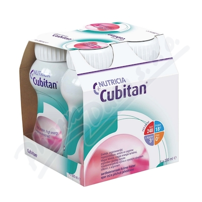 Cubitan s př.jahodovou por.sol.4x200ml