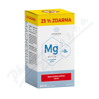 APOROSA Hořčík 150mg+B6 tbl.60+15