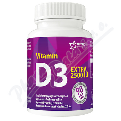 Vitamín D3 EXTRA 2500IU tbl.90