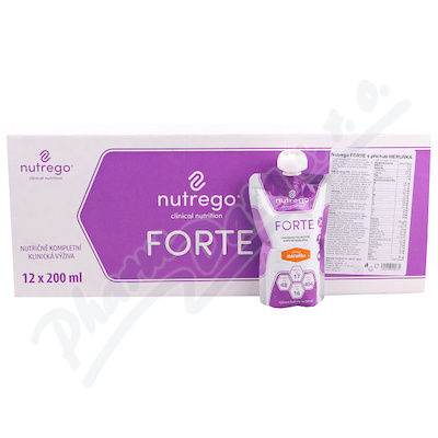 nutrego FORTE meruňka por.sol.12x200ml