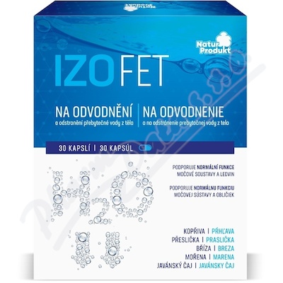 Naturprodukt Izofet na odvodnění cps.30