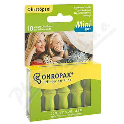 Chránič sluchu Ohropax MINI SOFT 10 ks