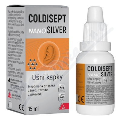 Coldisept nanoSilver ušní kapky 15ml