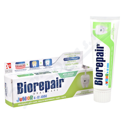 Biorepair Junior 6-12let zubní pasta máta 75ml