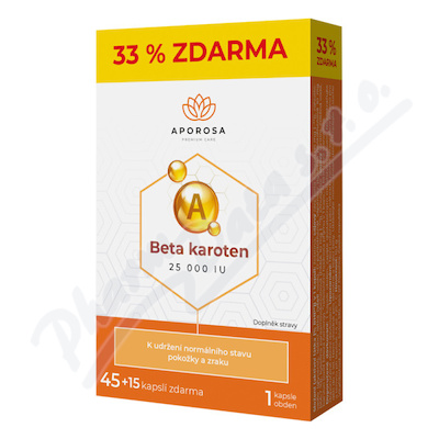 APOROSA Beta karoten 25 000IU cps.45+15