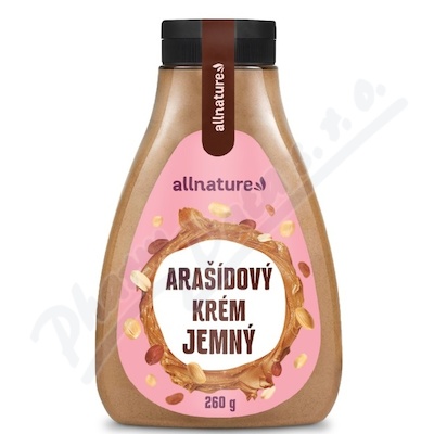 Allnature Arašídový krém jemný 260g