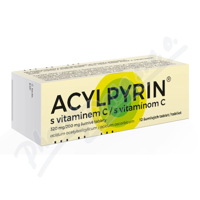 Acylpyrin s vitaminem C 320mg/200mg tbl.eff.12