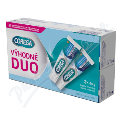 Corega Original extra silný fixační krém DUO 2x40g