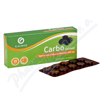 Carbo medicinalis tbl.20 Galmed
