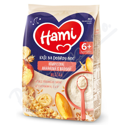 Hami Kaše na dobr.noc krup.ban.bros.mléčná 210g 6M