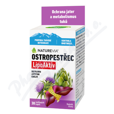 NatureVia Ostropestřec LipoAktiv cps.30