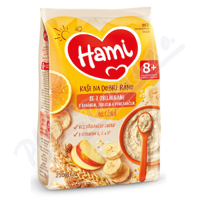 Hami Ml.kaše na dob.ráno 7obil.ban.jab.pom.210g 8M