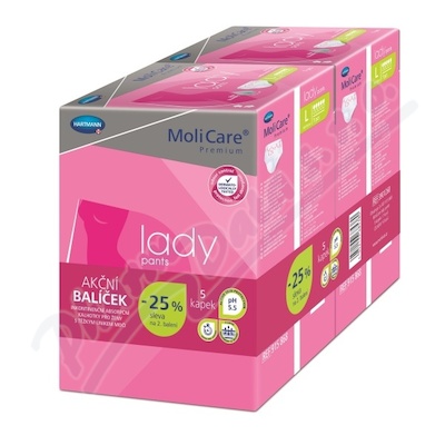 MoliCare Lady Pants inkonti.5 kap.L duopack 2x7ks