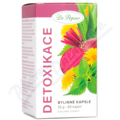 Dr.Popov Bylinné kapsle Detoxikace cps.60