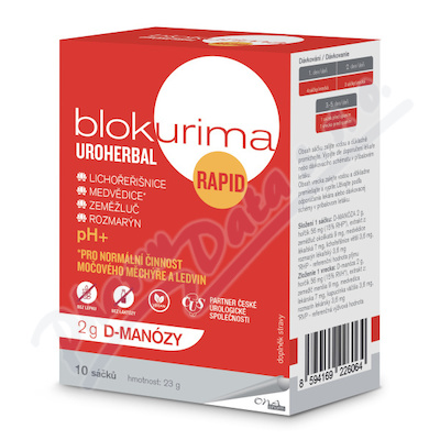 Blokurima Uroherbal Rapid 2g D-manózy sáč. 10x2.3g