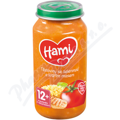 Hami Těstoviny se zeleninou a krůt.masem 250g 12m+