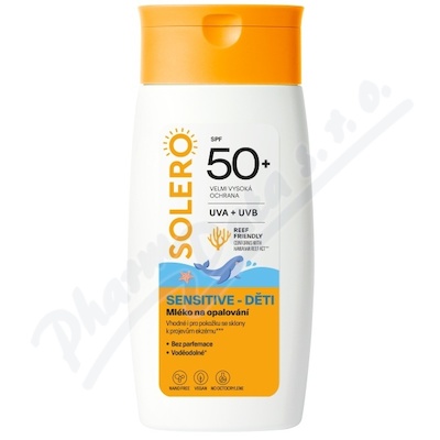 SOLERO Mléko na opal.SENSITIVE DĚTI SPF50+ 200ml