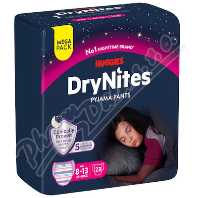 DryNites natah.kalh.dív.MEGA 8-13let/30-48kg/23ks