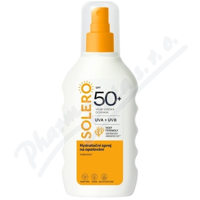 SOLERO Hydratační sprej na opalování SPF50+ 200ml