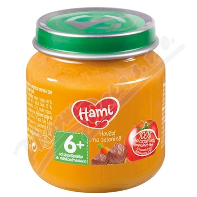 Hami příkrm hovězí na zelenině 125g 6M