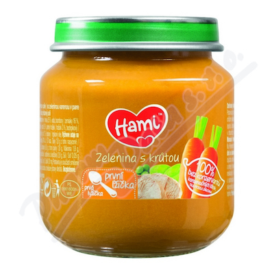 Hami Zelenina s krůtou první lžička 125g 4M+