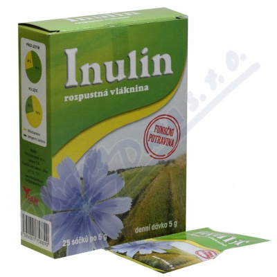 Inulin rozpustná vláknina 25x5g