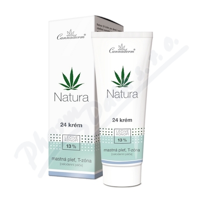 Cannaderm Natura 24 krém na mastnou pleť 75