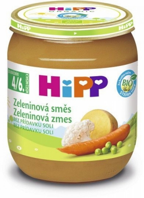 HIPP ZELENINOVÁ SMĚS 125G 4/6.M