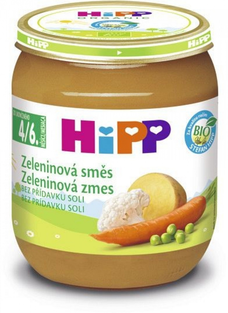 HIPP ZELENINOVÁ SMĚS 125G 4/6.M