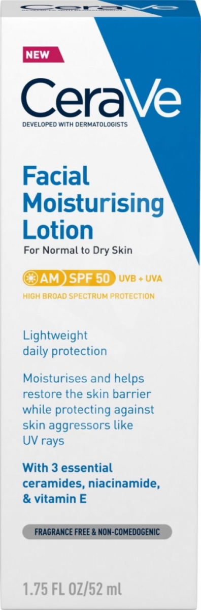 CERAVE HYDRATAČNÍ PÉČE O PLEŤ SPF 50 52ML