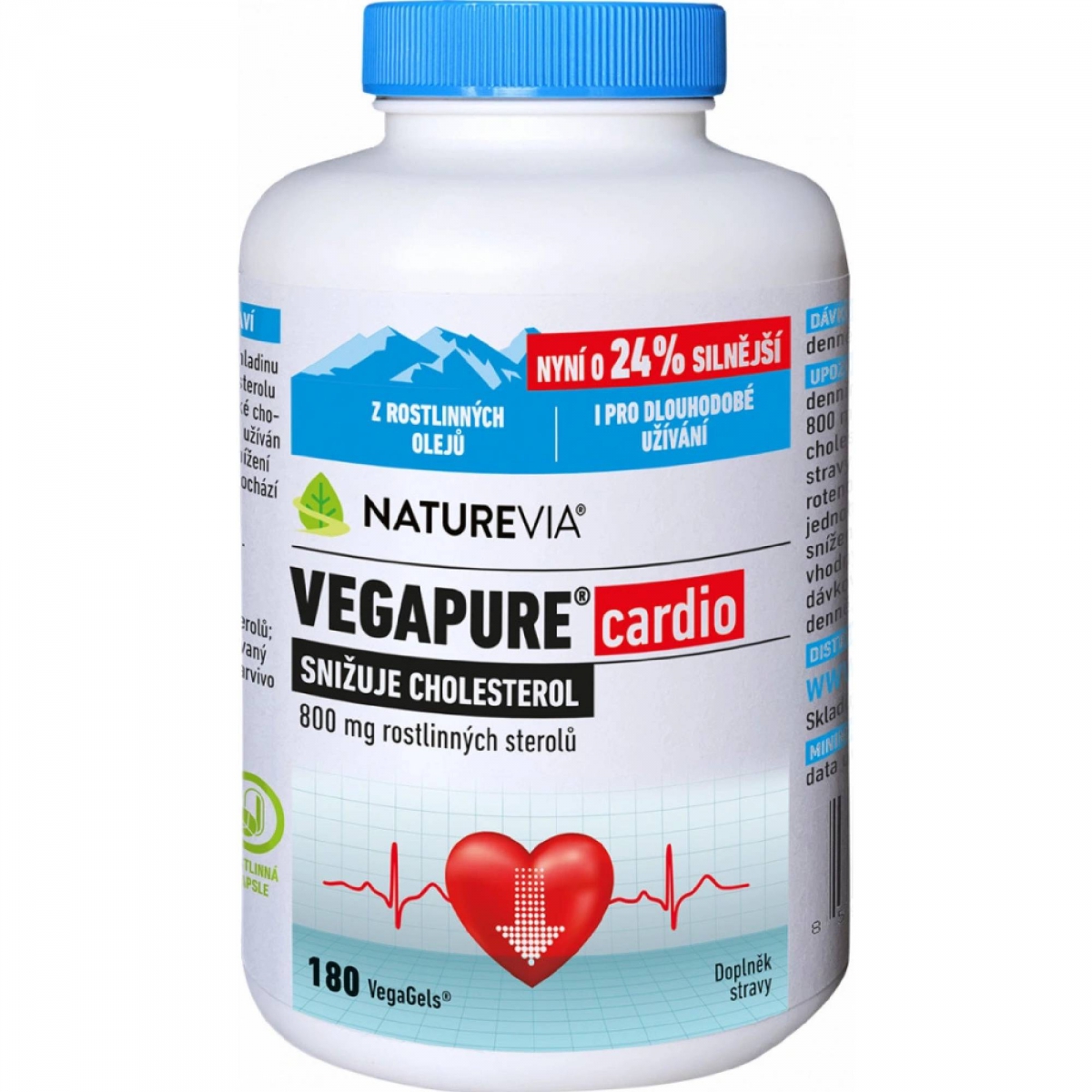 NATUREVIA VEGAPURE CARDIO 800MG CPS. 180