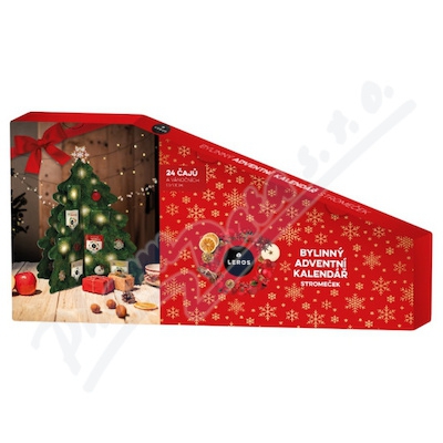 LEROS STROMEČEK ADVENTNÍ KALENDÁŘ S ČAJEM A OZDOBA