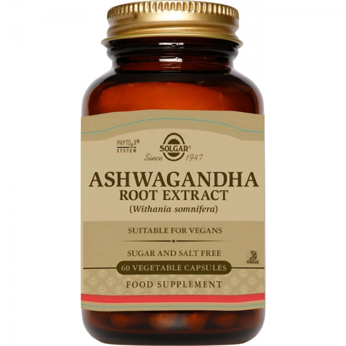 Solgar Ashwagandha Root Extract, 60 rostlinných ka