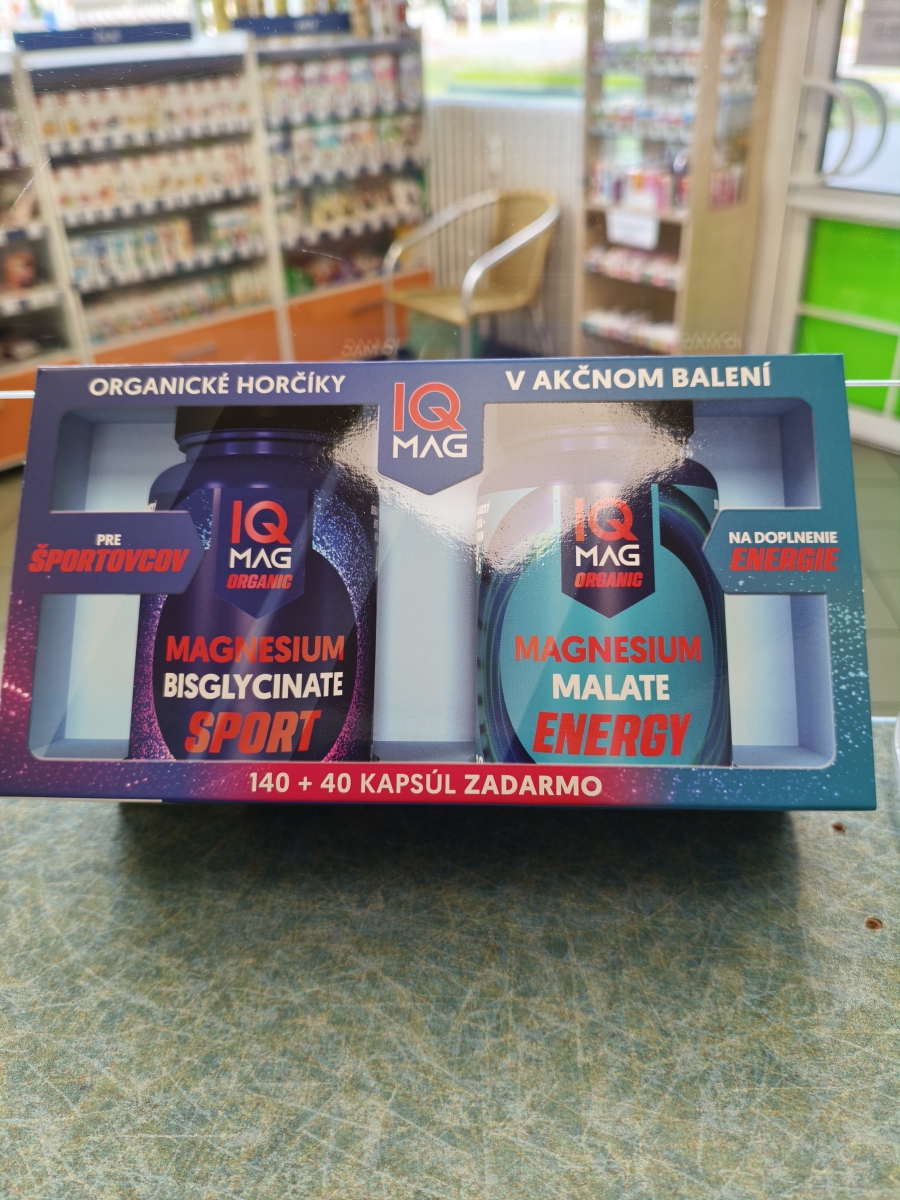 IQ Mag SPORT + ENERGY, 140+40 kapslí zdarma 1 sada