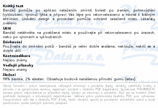 SUPERBAND bandáž lýtka vel.L