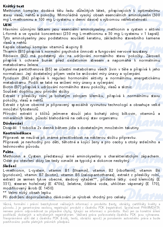 Phyteneo Methionin komplex cps.60